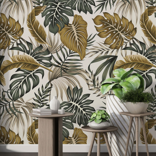 Papier peint motif XL - Motif botanique