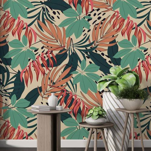 Papier peint motif XL - Motif botanique