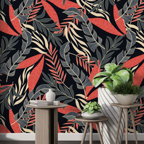 Papier peint motif XL - Motif botanique