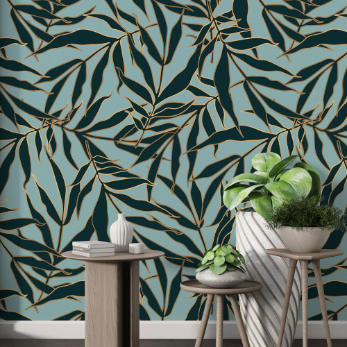 Papier peint motif XL - Motif botanique