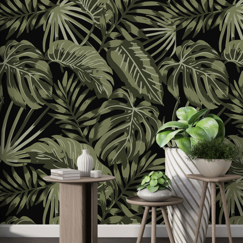 Papier peint motif XL - Motif botanique