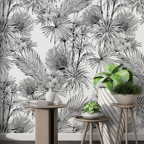 Papier peint motif XL - Motif botanique