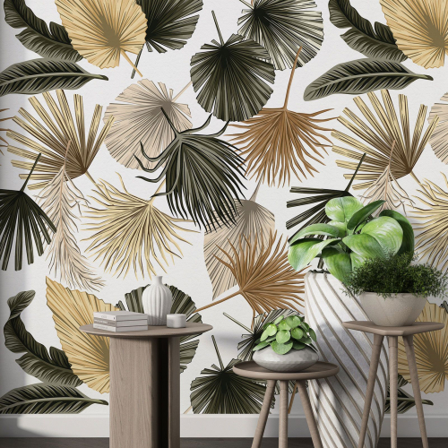 Papier peint motif XL - Motif botanique