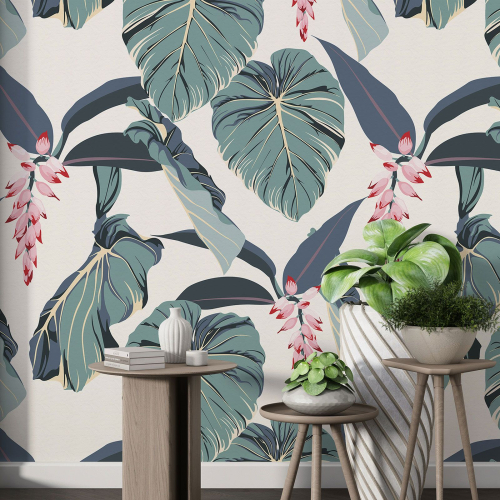 Papier peint motif XL - Motif botanique