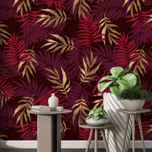 Papier peint motif XL - Motif botanique