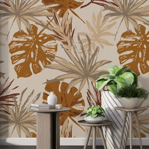 Papier peint motif XL - Motif botanique