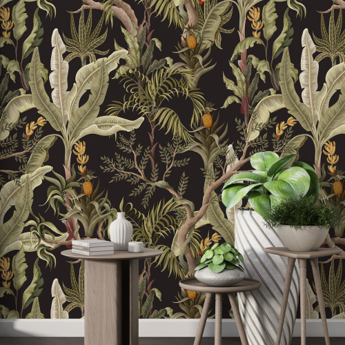 Papier peint motif XL - Motif botanique