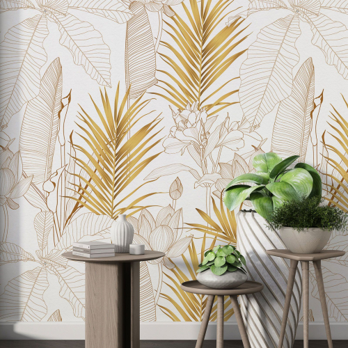 Papier peint motif XL - Motif botanique