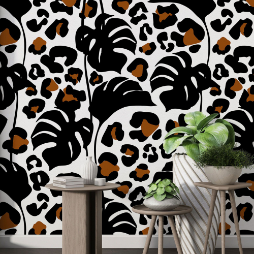 Papier peint motif XL - Motif botanique