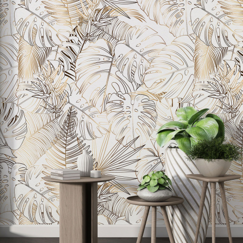 Papier peint motif XL - Motif botanique