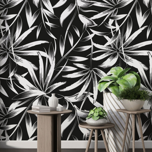 Papier peint motif XL - Motif botanique