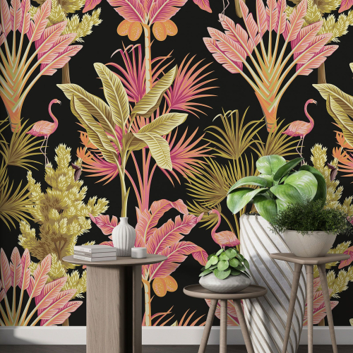 Papier peint motif XL - Motif botanique