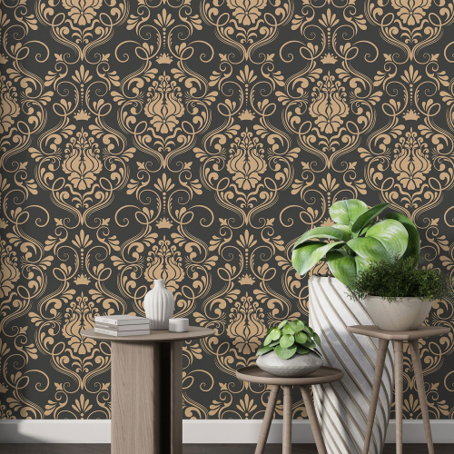 Papier peint motif XL - Motif damassé