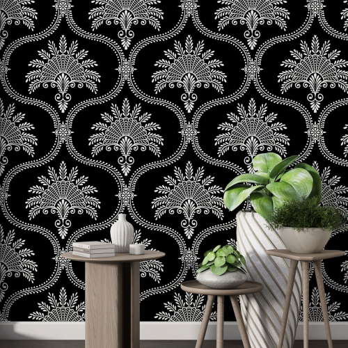 Papier peint motif XL - Motif Damassé