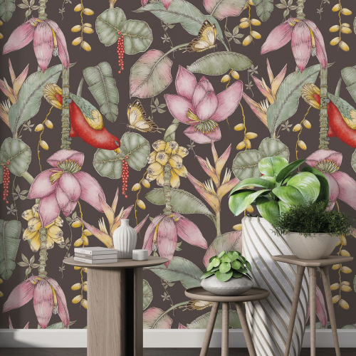 Papier peint motif XL - Motif floral