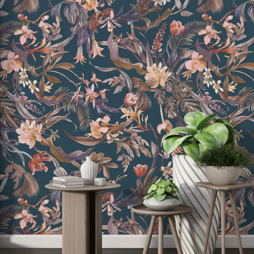 Papier peint motif XL - Motif floral