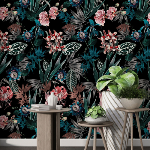 Papier peint motif XL - Motif floral
