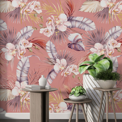 Papier peint motif XL - Motif floral