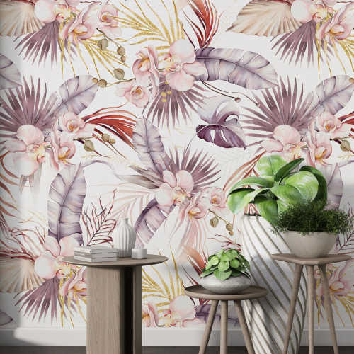 Papier peint motif XL - Motif floral