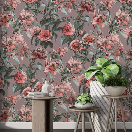 Papier peint motif XL - Motif floral