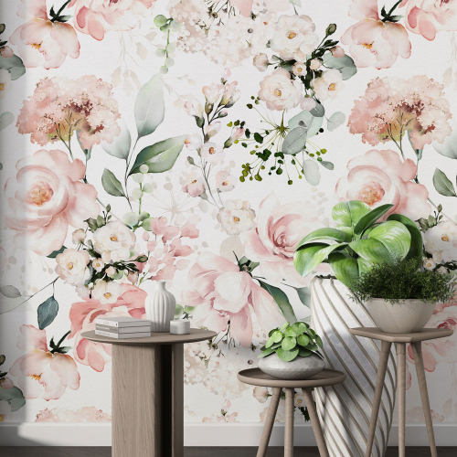 Papier peint motif XL - Motif floral