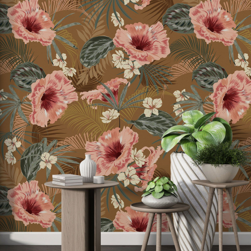 Papier peint motif XL - Motif floral