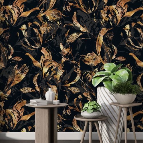 Papier peint motif XL - Motif floral