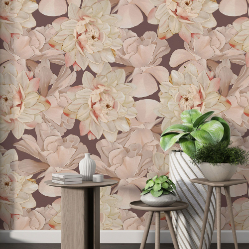 Papier peint motif XL - Motif floral