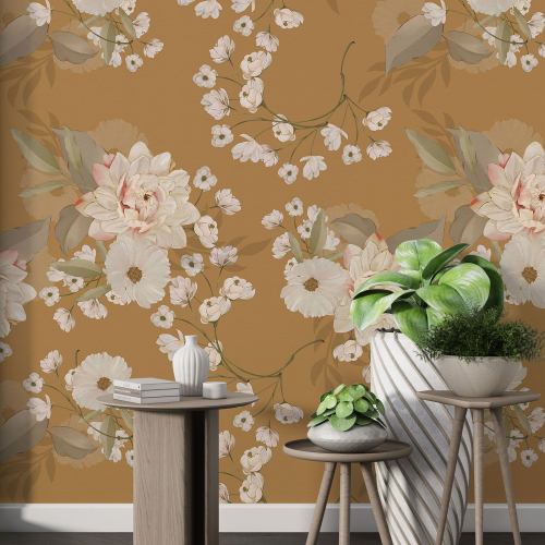 Papier peint motif XL - Motif floral