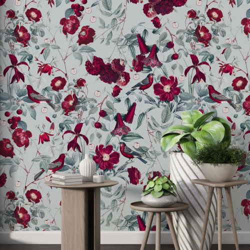 Papier peint motif XL - Motif floral