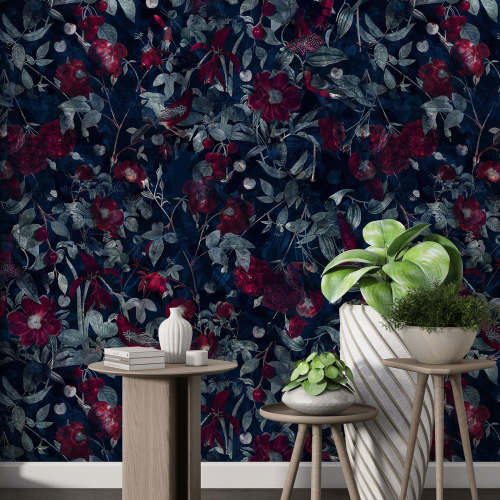 Papier peint motif XL - Motif floral