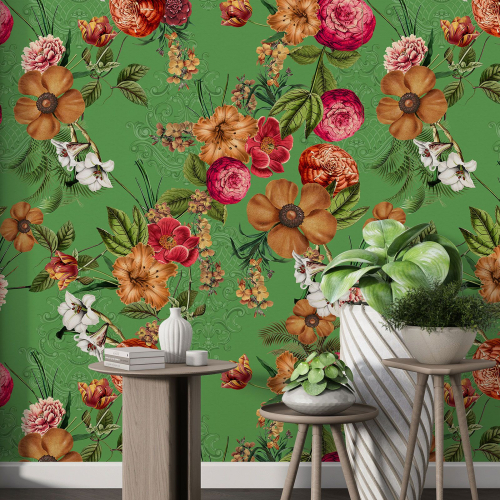 Papier peint motif XL - Motif floral