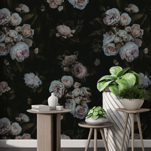 Papier peint motif XL - Motif floral