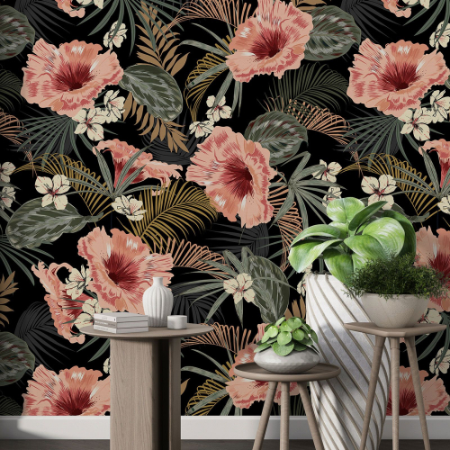 Papier peint motif XL - Motif floral