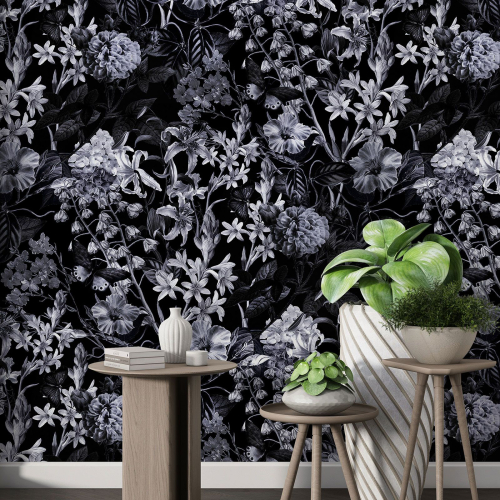 Papier peint motif XL - Motif floral