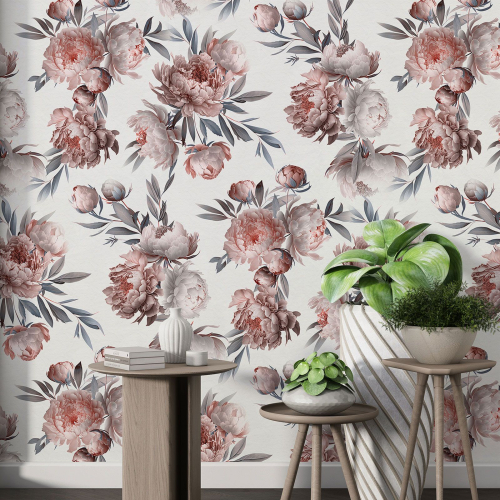 Papier peint motif XL - Motif floral
