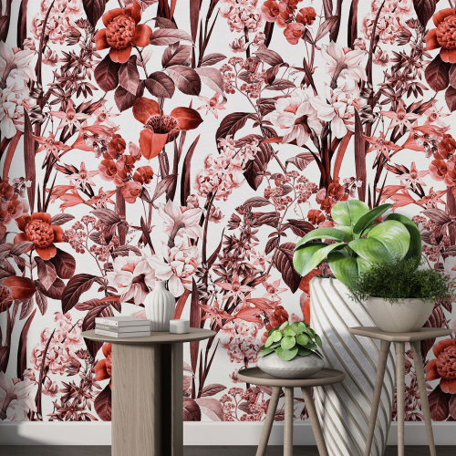Papier peint motif XL - Motif floral