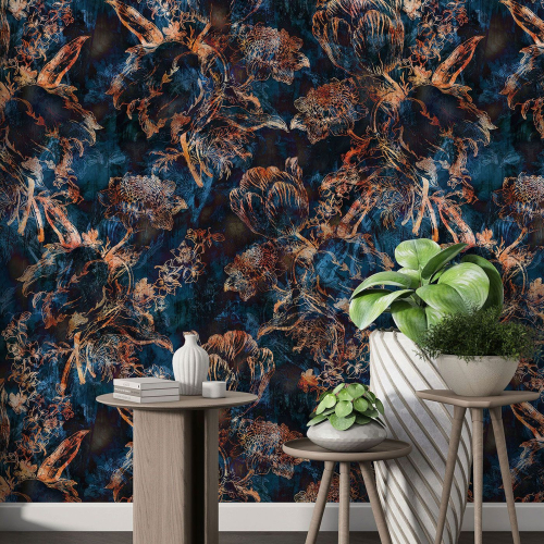 Papier peint motif XL - Motif floral