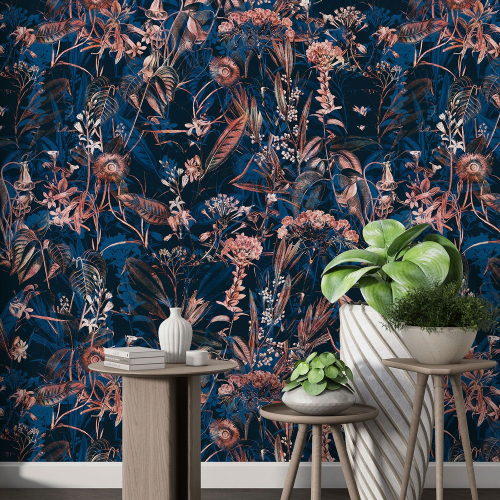 Papier peint motif XL - Motif floral