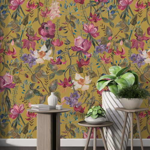 Papier peint motif XL - Motif floral