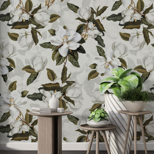 Papier peint motif XL - Motif floral