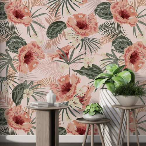 Papier peint motif XL - Motif floral