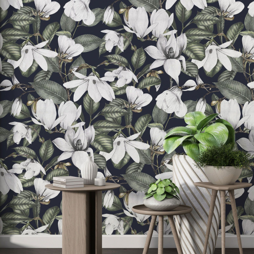 Papier peint motif XL - Motif floral