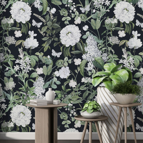 Papier peint motif XL - Motif floral