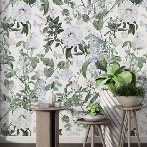 Papier peint motif XL - Motif floral