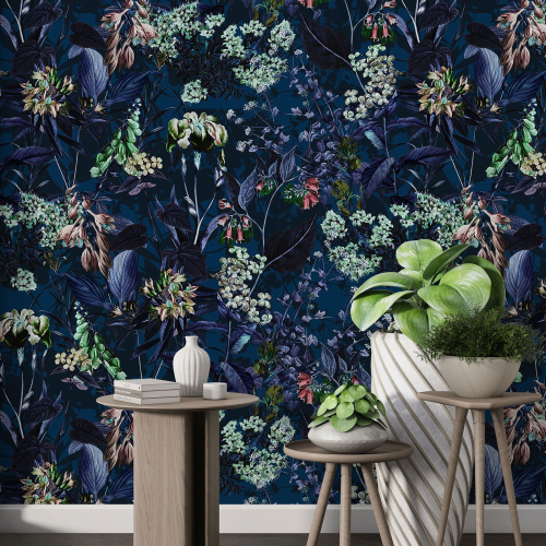 Papier peint motif XL - Motif floral