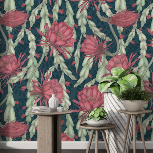Papier peint motif XL - Motif floral