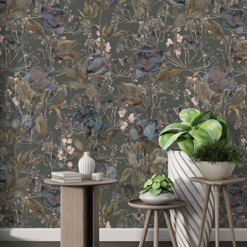 Papier peint motif XL - Motif floral