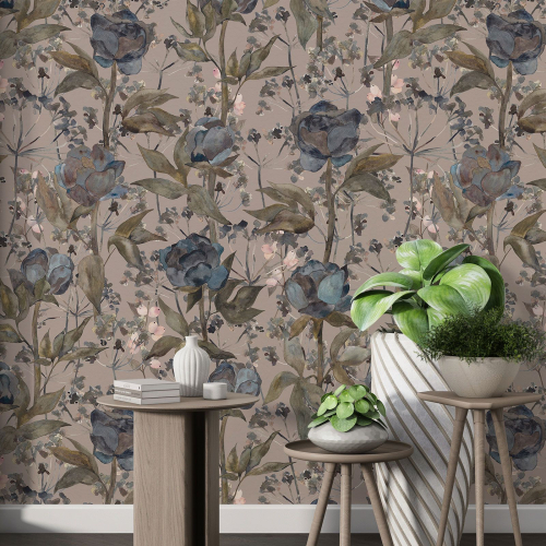 Papier peint motif XL - Motif floral