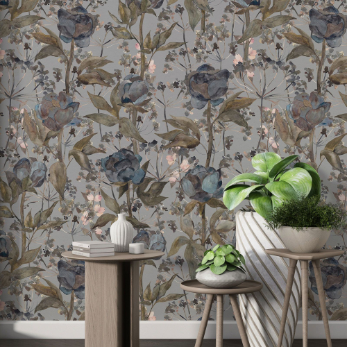 Papier peint motif XL - Motif floral